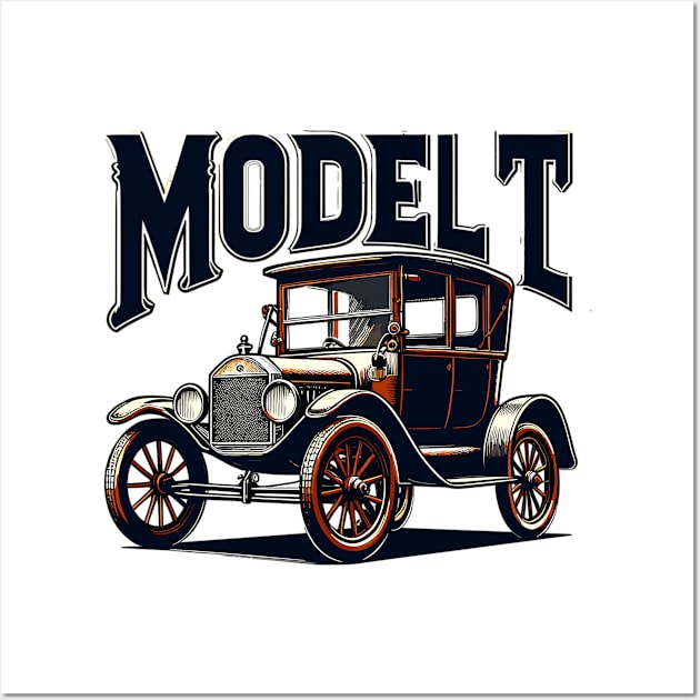 Ford Model T Wall Art by Vehicles-Art